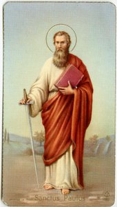 Image pieuse : Saint Paul de Tarse (chromolithographie)