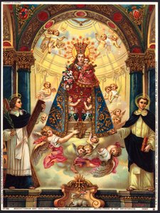 Image pieuse : Vierge protégeant les infortunés - Anonymous Anonymous