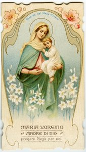 Image pieuse : Vierge à l