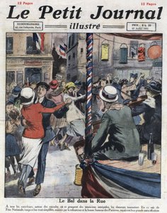 Bals populaires dans les rues de Paris à l