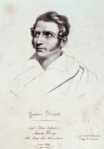Portrait de Gaetano Donizetti (gravure) - Anonymous Anonymous