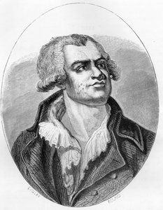 Portrait de Georges Danton (1759-1794) orateur et homme politique - Gravure de 1863 dans « Le Livre Rouge - Histoire De L