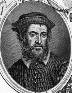 Portrait de Gregorio di Tomaso Chiulinovich Lo Schiavone (1436-1504) peintre italien. Gravure de 1859 dans "Les galeries de l
