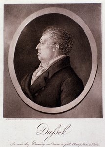 Portrait de Jan Ladislav Dussek (gravure)