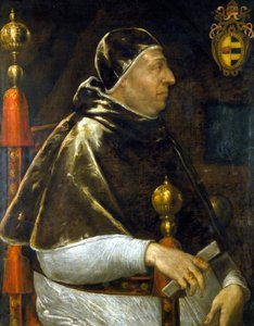 Portrait du pape Alexandre VI (Rodrigo Borgia 1431-1503). Peinture anonyme. Milan