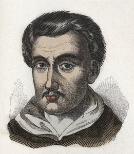 Portrait de Tommaso Campanella (1568-1639), moine dominicain et philosophe. Gravure. Collection privée - Anonymous Anonymous