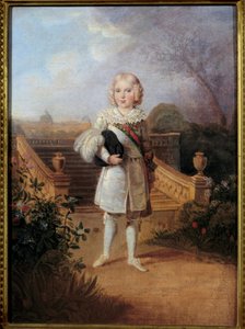 Portrait du Prince de Parme (1811-1832) dans le Jardin des Tuileries Roi de Rome Napoléon II, Duc de Reichstadt, fils de l
