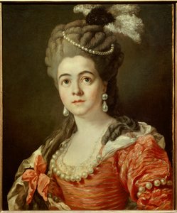 Portrait de la comédienne Adrienne Lecouvreur (1692-1730), maîtresse du maréchal de Saxe