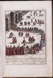Procession du doge et de son entourage sur la place Saint-Marc, Venise