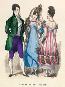 Costumes de bal en 1811 - 1812