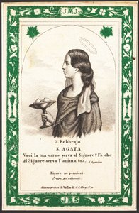 Représentation de Sainte Agathe - Anonymous Anonymous