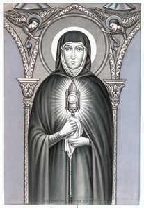 Représentation de Sainte Claire (Chiara) d