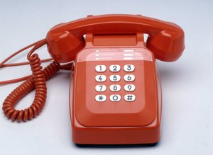 Téléphone à clé en plastique orange S63