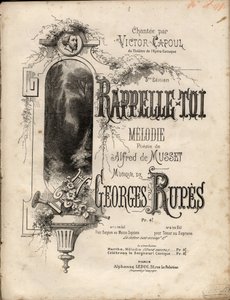 Partition de « remember-se » mélodie de Georges Rupes d