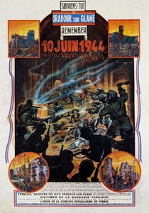 Seconde Guerre mondiale : affiche commémorant le massacre d