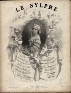 Partition pour "Le Sylphe" opéra-comique en 2 actes, paroles de M. de Saint-Georges, musique de M. Louis Clapisson 1808-1866 Collection privée.