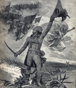 Statue du général François Christophe Kellerman (1735-1820) général français, vainqueur de la bataille de Valmy (20 septembre 1792) : "Vive la nation !". Gravure dans "Le Petit Parisien" le 14/09/1892. Collection privée - Anonymous Anonymous