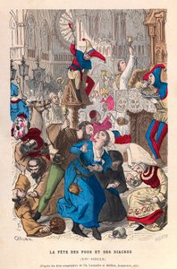 La fête des fous et des diacres à Paris (16e siècle, collection privée)
