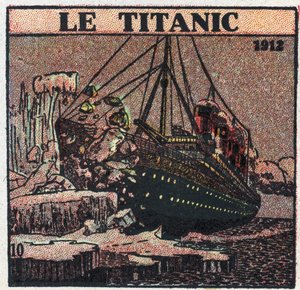 La T.S.F. : le naufrage du Titanic en 1912. Des messages de détresse ont été envoyés depuis le poste T.S.F. du navire après la collision avec un iceberg. Illustration anonyme de 1925. Collection privée. - Anonymous Anonymous