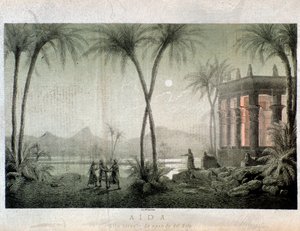 Les rives du Nil. Illustration pour l