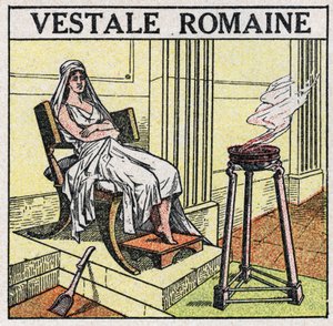 Les sources de lumière : une vestale dans l