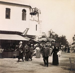 Exposition Universelle de 1900 à Paris : La rue du Caire - Collection privée - Anonymous Anonymous