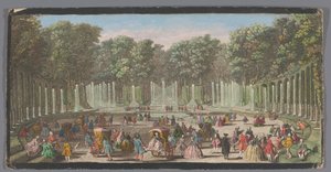 Vue du bosquet du théâtre d