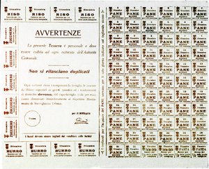 Première Guerre mondiale : tickets de rationnement pour le pain, le beurre, le sucre et le riz - Anonymous Anonymous