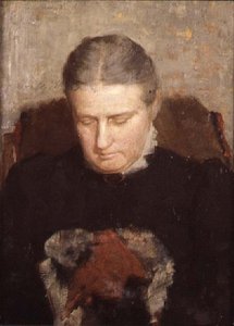 Femme cousant