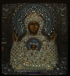 Notre-Dame du Signe, début 18ème siècle - Anonymous Russian icon painter