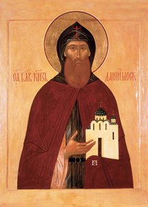 Saint Daniel de Moscou - Anonymous Russian icon painter
