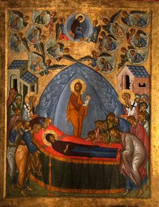 La Dormition de la Vierge, 15e siècle - Anonymous Russian icon painter