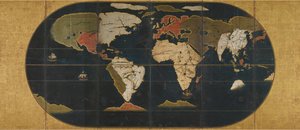 Carte du monde, 16e siècle - Anonymous master.