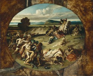 La Bataille des Amazones, 1857 - Anselm Feuerbach