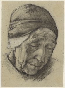 Tête de Jantien Klinker, vue de trois quarts