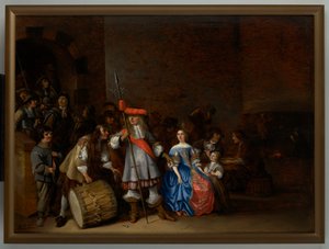 Scène de salle de garde