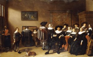 Portrait de groupe dans un intérieur