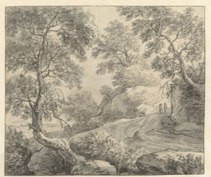 Paysage vallonné avec une route sinueuse
