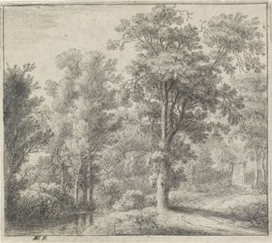Entrée de la forêt Vues de la forêt, série A (titre de la série) - Anthonie Waterloo