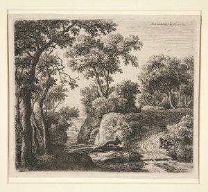 Le Pont des planches - Anthonie Waterloo