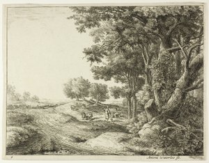 Paysan avec une pelle
