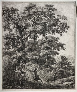 Six grands paysages verticaux avec des scènes des Métamorphoses d