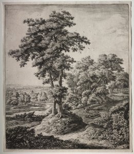 Six grands paysages verticaux avec des scènes de l