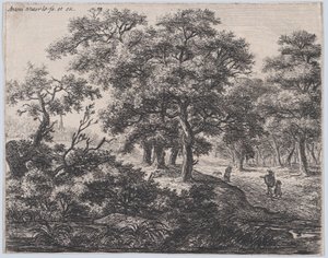 Les quatre arbres, 17e siècle - Anthonie Waterloo