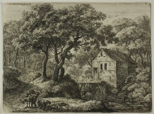 Le moulin dans le bois - Anthonie Waterloo