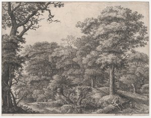 Voyageurs se reposant dans la forêt