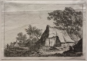 Douze paysages : Planche I, Le Petit Hameau