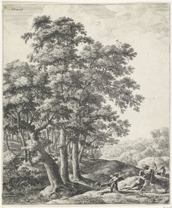 Vénus et Adonis - Anthonie Waterloo