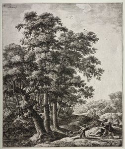 Vénus et Adonis - Anthonie Waterloo