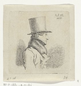 Homme avec un chapeau haut de forme